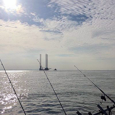 Uitzicht tijdens ankervissen zeeland Uitzicht tijdens ankervissen zeeland